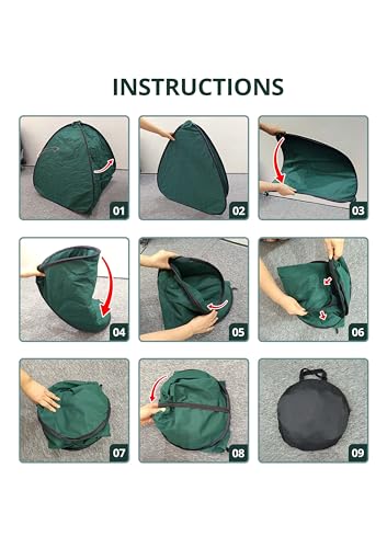2 Pcs Pop Up Shrub Covers Frost Protection Tent, 22" x 22" x 22" Winter Plant Cover Freeze Protection, Warm Garden Plant Protector Tent for Protecting Outdoor Shrub Fruit Potted Plants from Snow & Ice - color: 22 x 22 x 22 inch