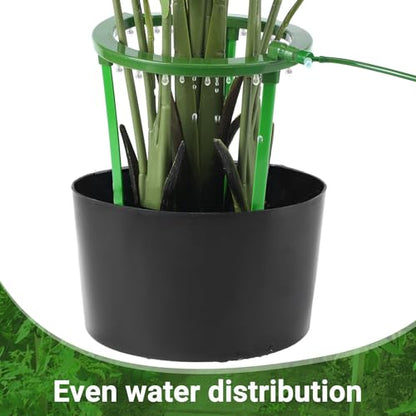 Tujoe 4 Sets Drip Irrigation Ring Tree Water Ring 3 Leg Support, 12 Inch - size: 12 Inch