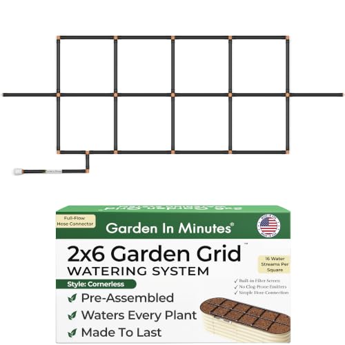 Garden Grid 2x6 | Garden Irrigation System for Raised Beds | Cornerless - size: 2x6, style: Cornerless