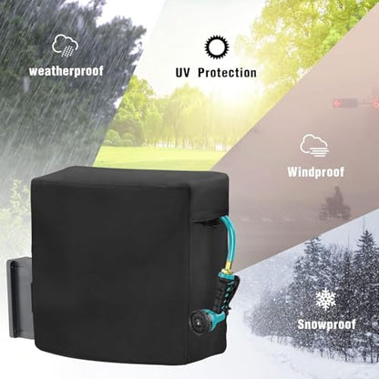 Garden Hose Reel Cover for Giraffe Tool AW40 1/2"x130ft-24x13x19.7" - size: 24"L x13"Wx 19.7"H