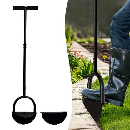 Edger Lawn Tool 41 Inches with Two Replaceable Blades Manual Lawn Edger with T-Grip for Yard, Garden, Landscaping, Sidewalk and Flower Bed
