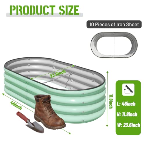 SnugNiture Raised Garden Bed Outdoor 4x2x1ft, 2 Pack - color: Green