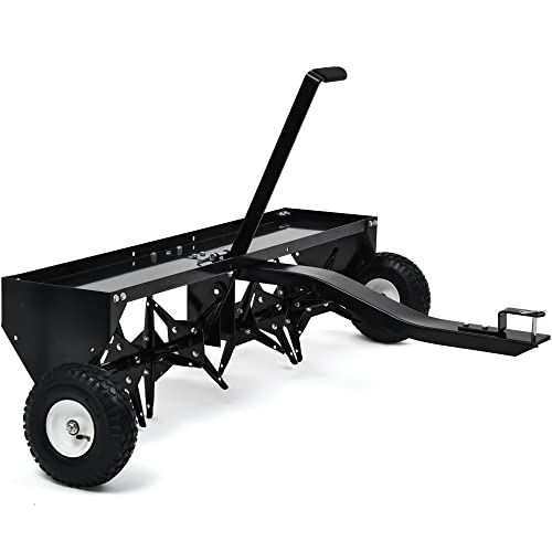 48in Tow Behind Plug Aerator w/32 Galvanized Coring Knives, Universal Hitch