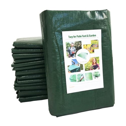 2-Pack 7x7ft Yard Garden Leaf Tarp 4 Handles Waterproof Tarps for Sandbox Cover,Lawn Debris,Yard Waste Tarp,Landscape Pruning,Leaf Hauler,Outdoor Camping Tarps,Tent Footprint,Patio Table,FirePit Cover