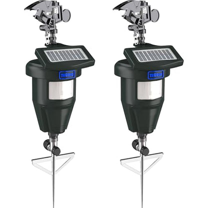 Motion Activated Sprinklers for Yard - Cat & Deer Repellent Devices, Raccoon & Dog Deterrent, Skunk & Cat Repellent for Yard, Scarecrows for Outside, Yard Maintenance Must Haves (2 Pack) - size: 1 Count (Pack of 2)