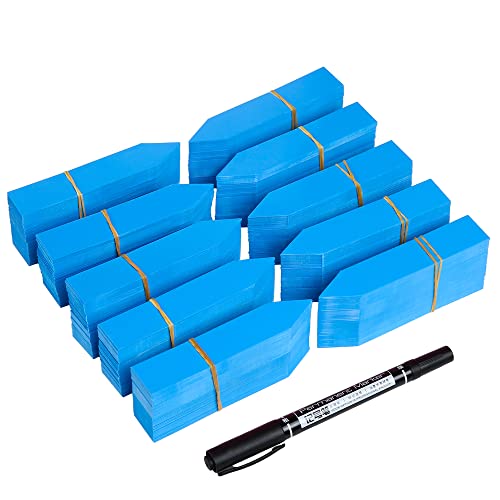 1000 Pcs Plant Tags, 4 Inch Plastic Garden Plant Pot Markers Waterproof Plant Labels, Blue - color: Blue