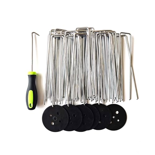 Galvanized Lawn Landscape Garden Staples 6 Inches 50 Pcs Sets