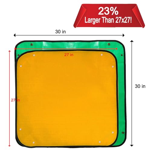 30"x30" Green Thickened Repotting Mat for Plant Transplanting, Waterproof Tray for Potting Soil Mess Control, Portable Gardening Mat, Best Gift for Gardeners