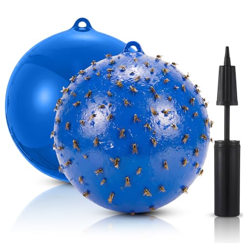 Fly Trap Ball for Horse, Deer, Yellow, Greenhead Flies - color: Deer Fly Ball Trap