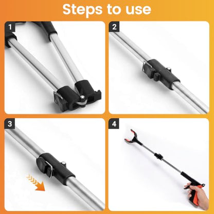 Upgrade Grabber Reacher Tool, Orange, 32" - color: Orange