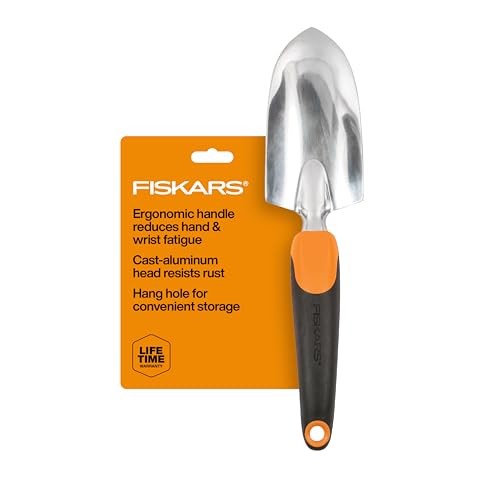 Fiskars Ergo Garden Trowel, Heavy Duty Hand Tool for Digging and Planting - size: Trowel, style: Trowel