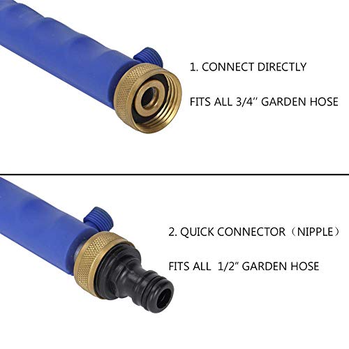 Power Washer Hose Attachment, Pressure Washer Wand Nozzle for Garden Hose - color: Blue
