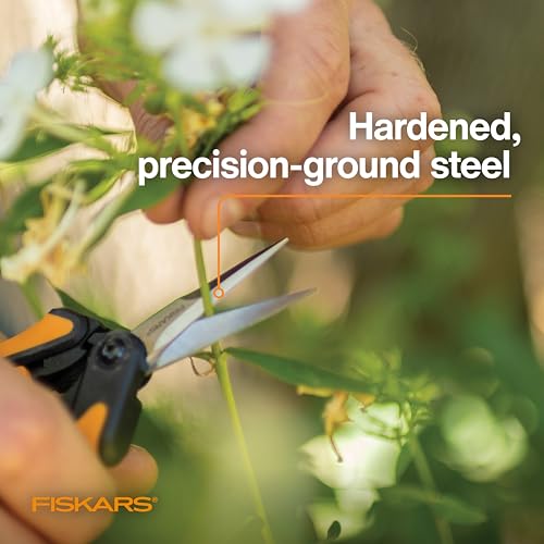 Fiskars 6" Steel Micro-Tip Pruning Scissors, Garden Snips for Small Plants - style: Snips