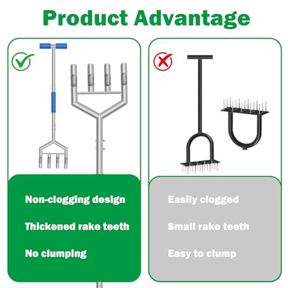 Manual Push Core Aerator Lawn Tool: Semi-Assembled Lawn Aerator