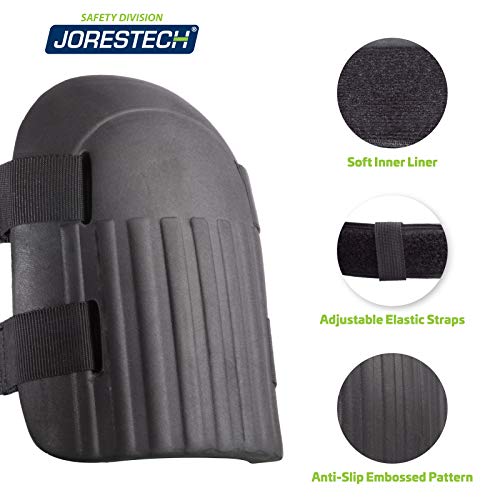 JORESTECH Home and Garden Protective Knee Pads – Waterproof EVA Foam Caps for Comfort – (Model KP-03)