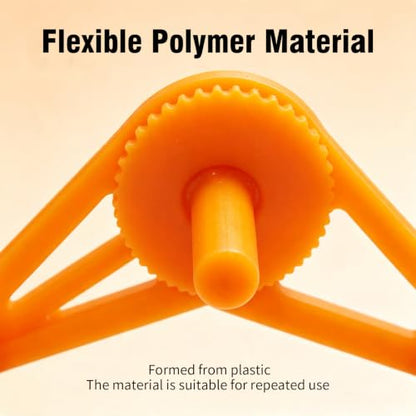 50 Pack Plant Training Clips, Orange Adjustable Low Stress Stem Bending Clips, Plastic Plant Tie Clips for Grow Tent Vegetable Flower Houseplant Cultivation - color: Orange