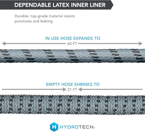 HydroTech 60 ft Auto Care Expandable Burst-Proof Hose, 5/8 in Diameter - size: 60 Feet
