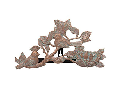 Whitehall Products Chickadee Hose Holder, Copper Verdi