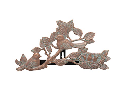 Whitehall Products Chickadee Hose Holder, Copper Verdi