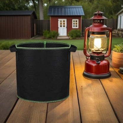 DOITOOL 6pcs Non-Woven Fabric Grow Bags with Handles 4 Gallon Plant Nursery Pots for Indoor and Outdoor Vegetable Seedlings Breeding