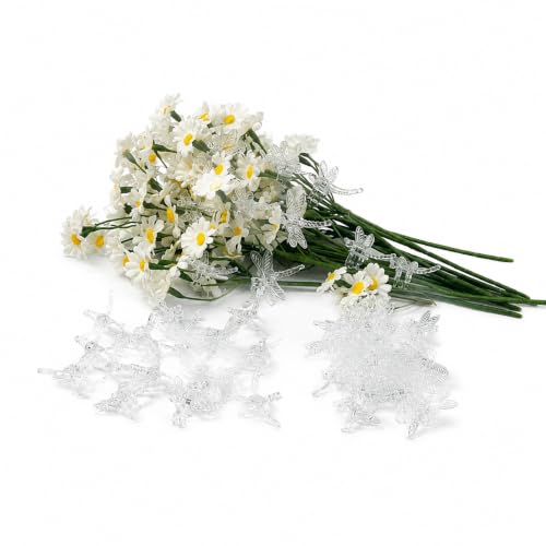 100pcs Plant Clips, Orchid & Dragonfly Clips Garden Support Clips for Climbing Vine, Flower and Orchid Plant Fixing