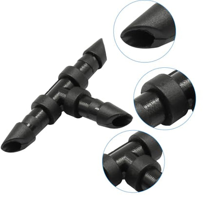 Drip Irrigation Tee Fittings Kits, 120 Pieces, 1/4 Inch - size: Tee