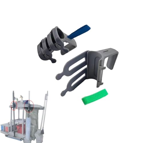 Broom and Mop Organizer for Cleaning Cart Wall Hanging Broom Holder with Hooks Tool Holder for Garage Garden Tool Rack Mop Holder Wall Mount Broom Hanger for Home Kitchen Bathroom