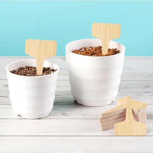 180PCS Plant Labels, T-Type Plastic Tags with Marker Pen