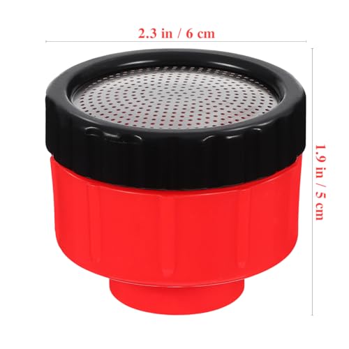 HANABASS 400 Mesh Hose End Sprayer Nozzle (3-Pack), Plastic Water Nozzles for Garden Hose, Soft Shower Head for Watering Delicate Seedlings, Flowers, Vegetables, Potted Plants, Red