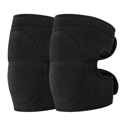 M METERXITY 2-Pack Gardening Knee Pads, Thick Foam Garden Knee Pads with Adjustable Straps for Garden/Construction/Flooring/Cleaning, Suitable for 13"-15" Leg Circumference Size m [Black] - color: Black, size: Medium