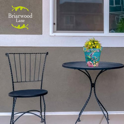 Briarwood Lane Spring Planter 8.5" x 8.5" x 8.5" Springtime Hummingbirds Small for Spring Planter