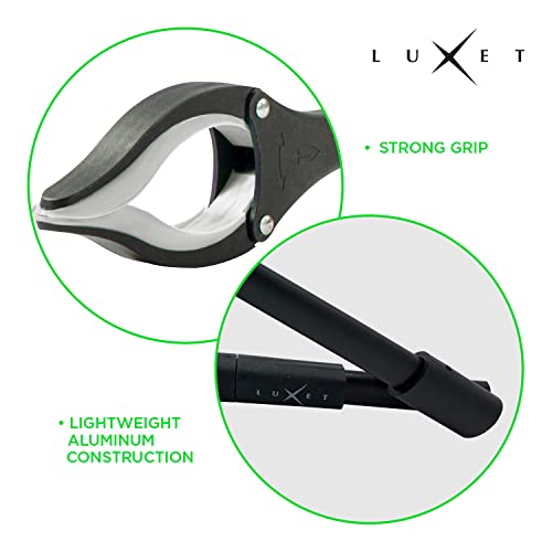 Grabber Reacher Tool 19 Inch Long, Foldable Pick Up Stick - Strong Grip Magnetic Tip - Heavy Duty Trash Picker Claw Reacher Grabber Tool Elderly Wheelchair Mobility Aid (Gray) - color: Gray