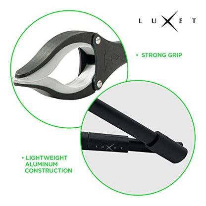 Grabber Reacher Tool 19 Inch Long, Foldable Pick Up Stick - Strong Grip Magnetic Tip - Heavy Duty Trash Picker Claw Reacher Grabber Tool Elderly Wheelchair Mobility Aid (Gray) - color: Gray