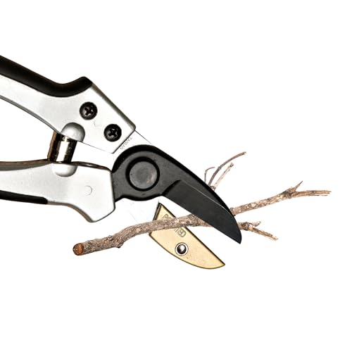 Anvil Pruning Shears for Gardening - 7.75” Heavy Duty Branch Cutter Garden Shears with Rubber Grips for Dry Stems or Small Wood Branches - Hand Pruners for Gardening Tools by Kings County Tools - style: 8" Anvil Pruner