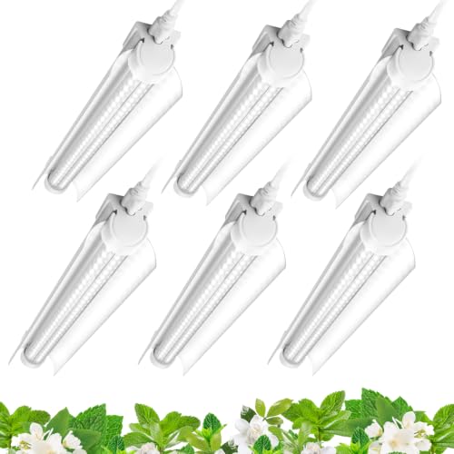 Barrina T8 1FT Grow Light, 5000K Full Spectrum LED Grow Light Strip, 6 Pack - size: 1FT
