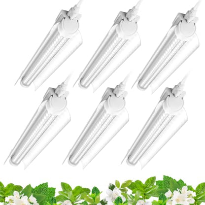 Barrina T8 1FT Grow Light, 5000K Full Spectrum LED Grow Light Strip, 6 Pack - size: 1FT