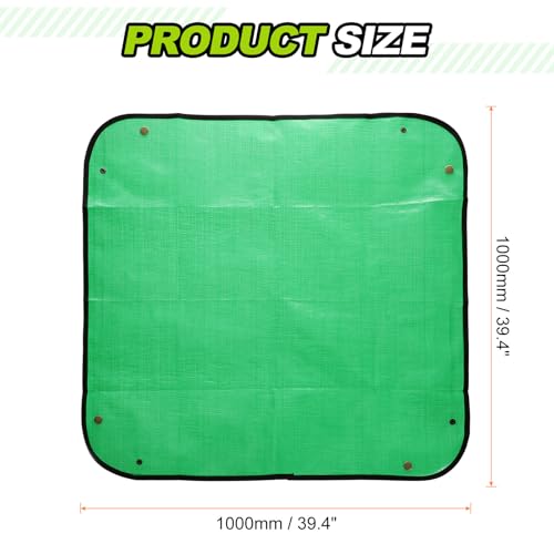 HARFINGTON 2Pcs Repotting Mat 39.4"x39.4" PE Cloth Waterproof Plant - color: Green, size: 39.4" x 39.4"