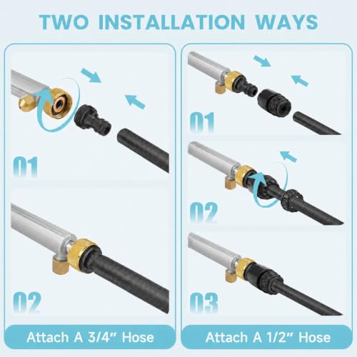 Jet Nozzle for Garden Hose, High Pressure Washer Hose Nozzle - color: Gray