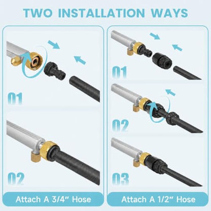 Jet Nozzle for Garden Hose, High Pressure Washer Hose Nozzle - color: Gray