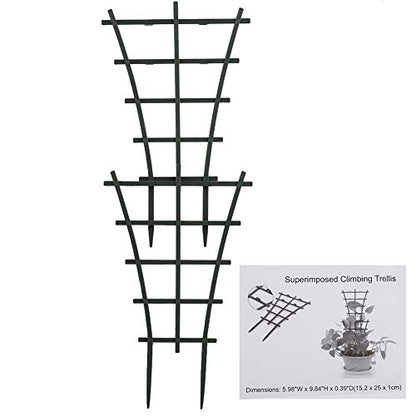 Mini Plant Trellis for Climbing Plants, Plastic Potted Stake