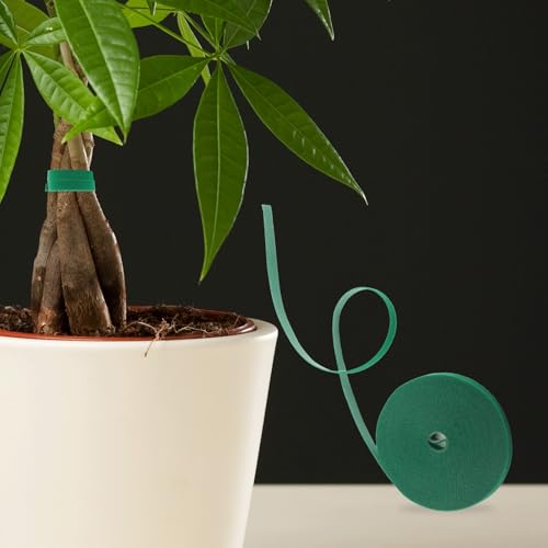 Garden Tie Green Tape,Twist Ties for Plants 1/2" * 33ft Garden Plant Ties Soft and Tomato Plant Ties,Plant Twist Tie for Plant Gardening,Home,Office