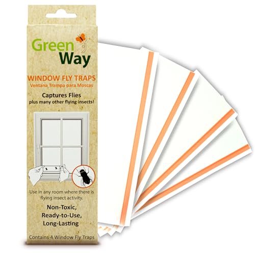 Greenway Window Fly Traps, 1 Pack (Includes 4 Traps) - size: 1 Pack (Includes 4 Traps)