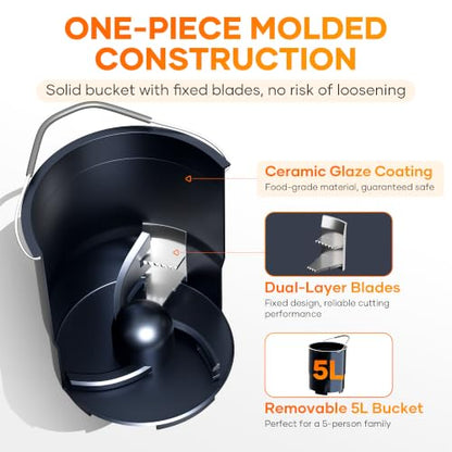 5L Electric Composter for Kitchen,2026 Smart Large Countertop Compost Bin - size: 5L