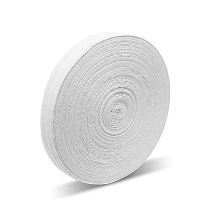 Natural Cotton Twill Tape 50 Yards 2 Inch Bunting Bias Herringbone Webbing Roll for Apron Sewing Dressmaking Craft (White) - color: White, size: 2inch