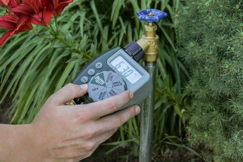 2-Pack (2 Total Timers) Orbit Programmable Digital Hose Watering Timer - 1 Outlet - Battery Powered - with LCD Screen - Built-in Rain Delay - Water-Resistant - 62061 - size: 2-Pack 1 Outlet