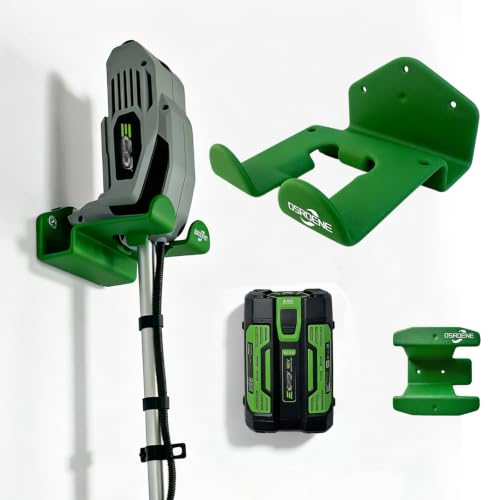 Weed Eater Hanger, 1 Pack Trimmer & Battery Wall Mount,Trimmer Storage Rack - color: green 1 Pack