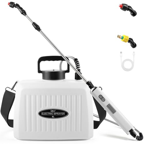 Battery Powered Garden Sprayer 2 gal White - size: 2.0 gal