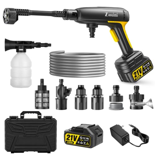 Cordless Pressure Washer, 1400 PSI Brushless Motor, 6-in-1 Nozzle