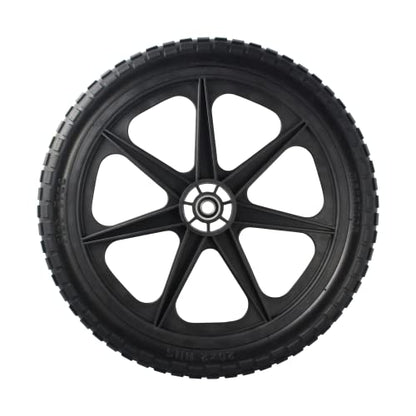 Marathon 92010 Flat Free 20" Replacement Tire Assembly for Rubbermaid Big Wheel Carts - size: 1 PACK