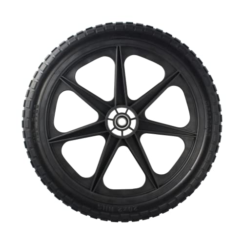 Marathon 92010 Flat Free 20" Replacement Tire Assembly for Rubbermaid Big Wheel Carts - size: 1 PACK